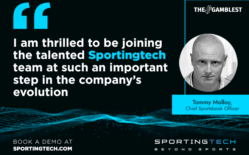 Sportingtech hires Tommy Molloy as lead of sportsbook