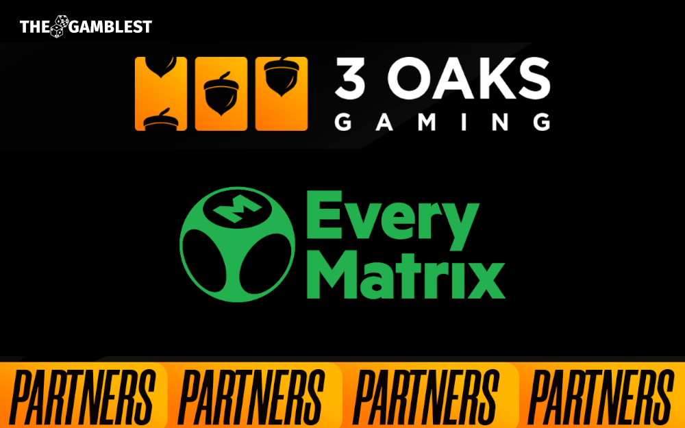 3 Oaks Gaming partners with EveryMatrix