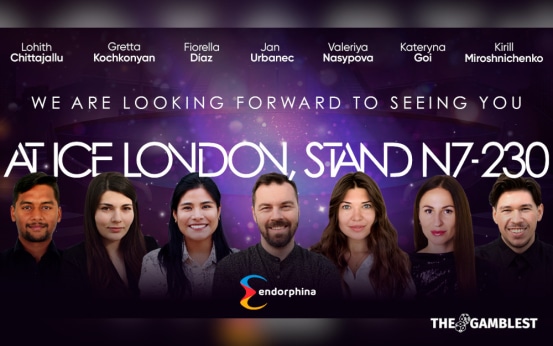 Endorphina to display its offerings at ICE London 2023