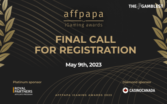 Last call to register for AffPapa iGaming Awards 2023
