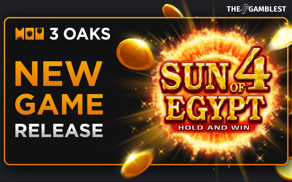 3 Oaks Gaming to launch Sun of Egypt 4: Hold and Win