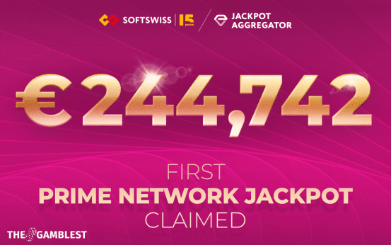 First SOFTSWISS prime network jackpot hits €244,000+