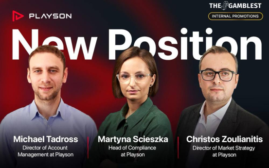 Playson invests in talented workforce with trio of promotions