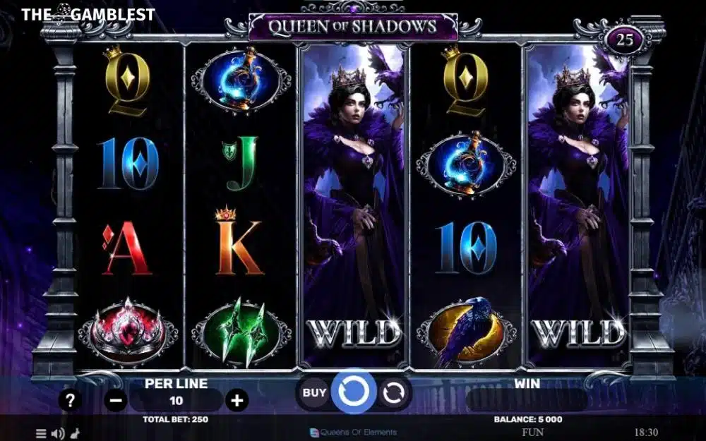Spinomenal enchants with its Queen of Shadows slot
