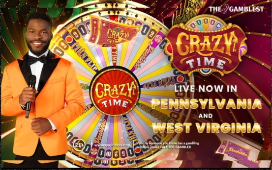 Evolution’s Crazy Time launches in Pennsylvania and West Virginia