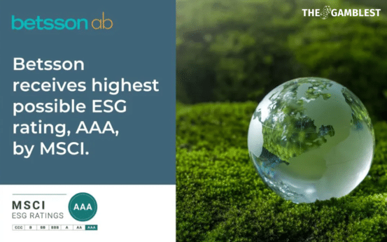 Betsson to get the highest possible ESG Rating by MSCI