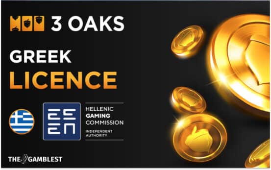3 Oaks Gaming secures Greek manufacturer license