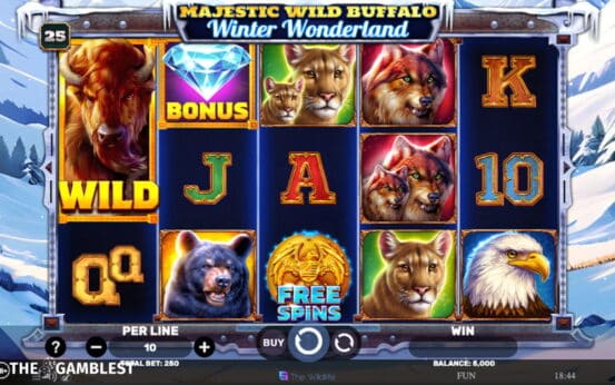 Spinomenal adds Majestic Wild Buffalo Winter Wonderland to Wildlife series
