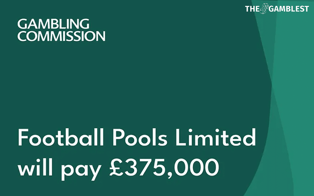 UKGC imposes fine of £375,000 on Football Pools Limited