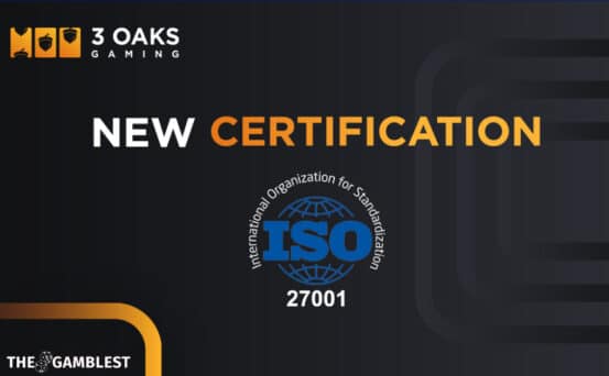 3 Oaks Gaming secures ISO 27001 certification
