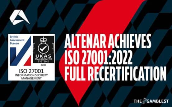 Altenar achieves ISO 27001:2022 recertification