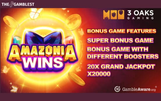3 Oaks Gaming launches Amazonia Wins