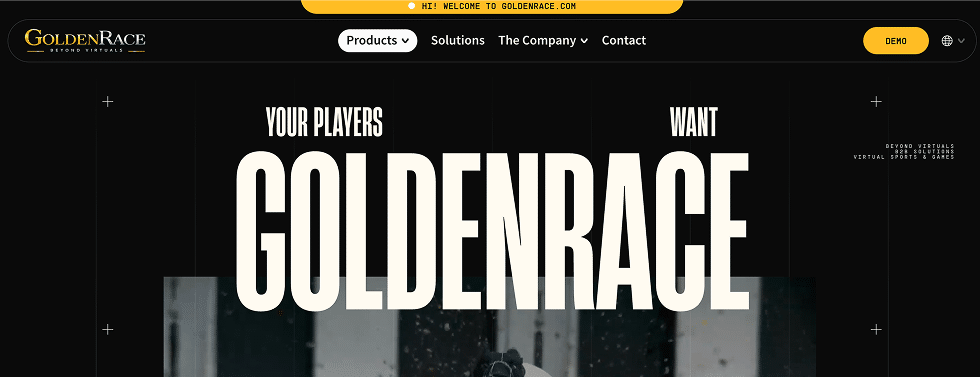 goldenrace landing page