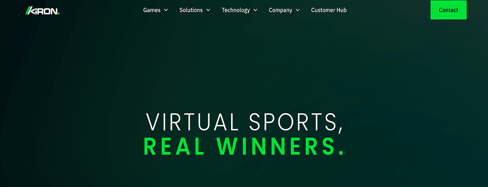 kiron interactive landing pagepng