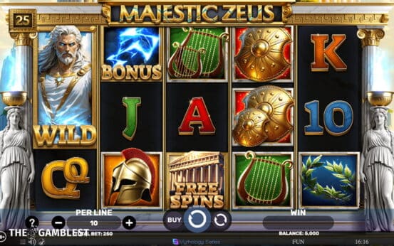 Spinomenal launches mythology-themed Majestic Zeus