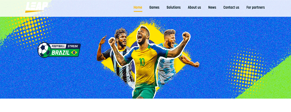 leap gaming landing page