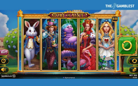 Spinomenal opens the door to Wonderland with Story of Alice 2
