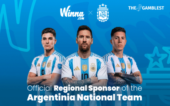 Winna.com Named Official Regional Sponsor of the Argentina National Football Team