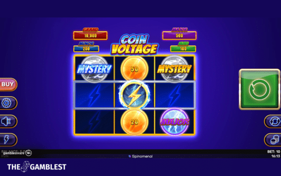 Spinomenal charges up the reels with Coin Voltage – Blast the Bonus 3×3