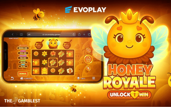 Evoplay lets the Queen Bee rule in new slot Honey Royale